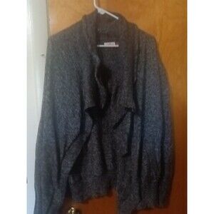 so xl cardigan Open Front Blackish Grey 2884